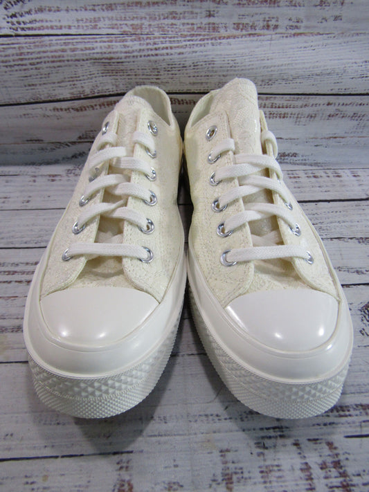 Converse Chuck 70 Ox Women's Vintage White Floral Lace Low Top Sneakers A13666C