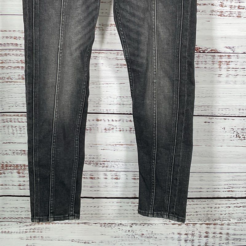 NWT KOOPLES Women's Black Paneled Belted Jeans- SZ 28