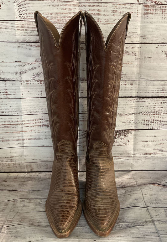Wonderwest Havannah Tall Western Snip Toe Boots Brown 7