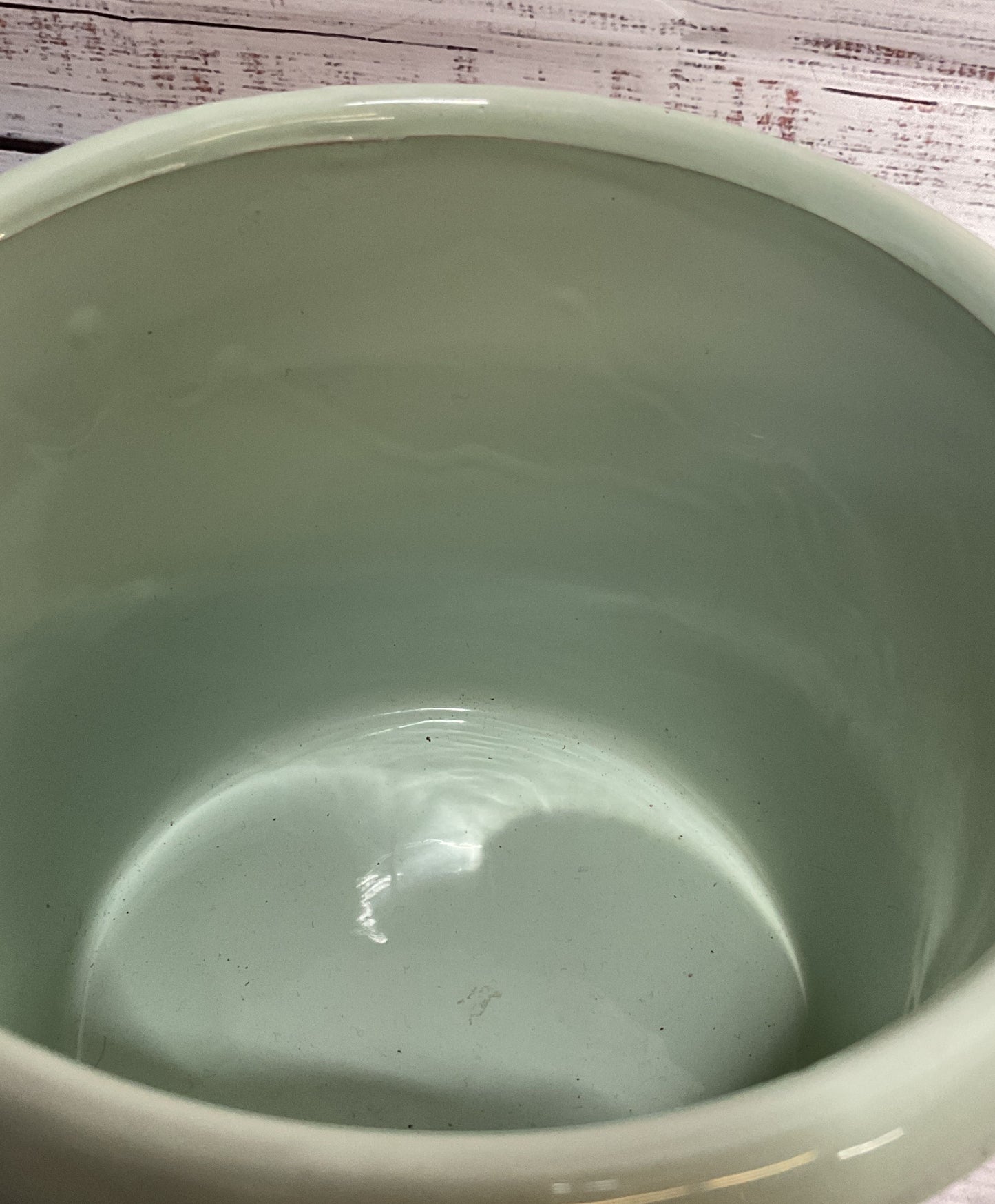 Modern Hand Made Medium Terracotta Container Green Brown