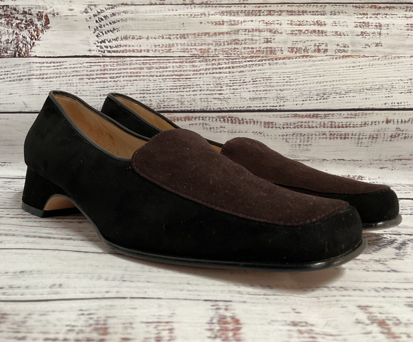 Salvatore Ferragamo Women's Brown Suede Pump Heels Size 5 Made in Italy