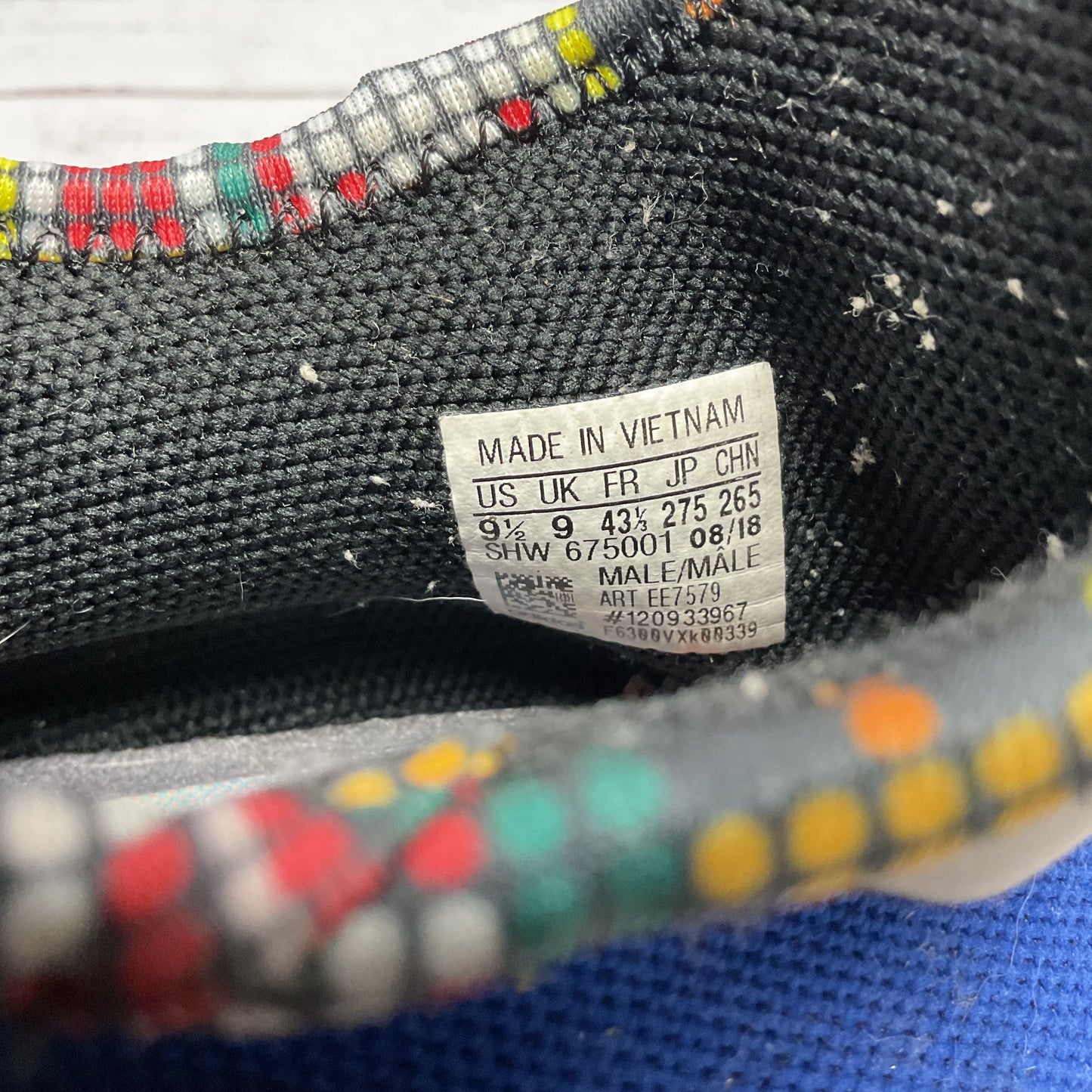 Adidas Pharrell Williams NMD Human Race Inspiration Blue Sneaker Shoe Men 9.5