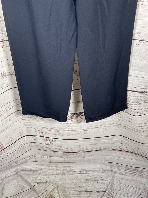NEW Commense Women's Blue Wide-Leg Trouser Pants Size L