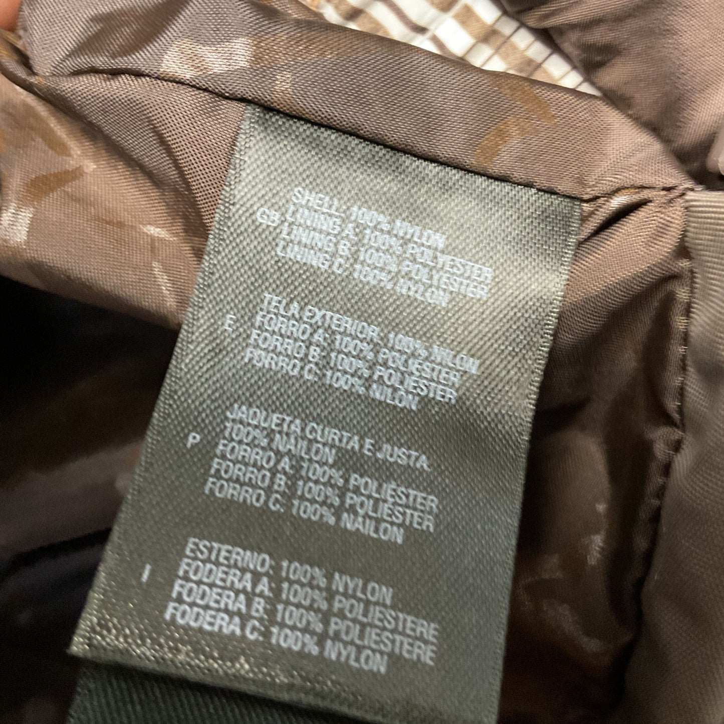 The North Face Brown Zip Up Liner Women's Hooded Jacket Coat - Size M