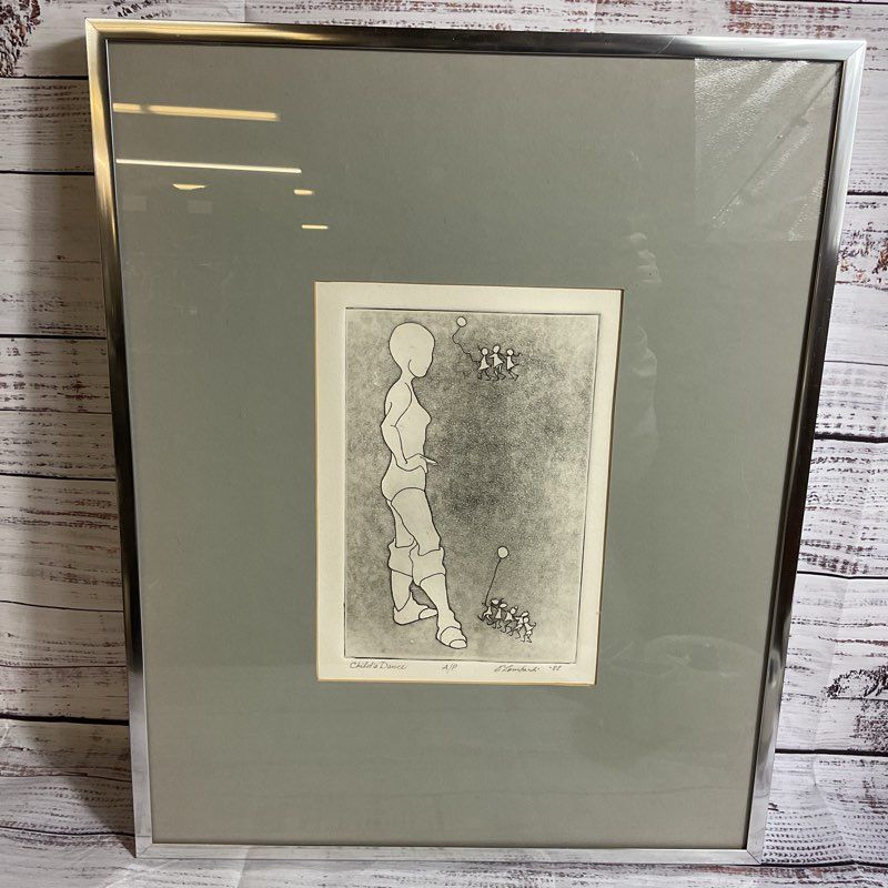 Signed 1988 Artist Proof E. LOMBARDI "Child's Dance" Lithograph