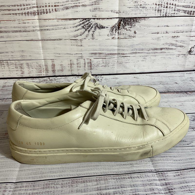 COMMON PROJECTS Italy Men's Off White Sneakers- SZ 45