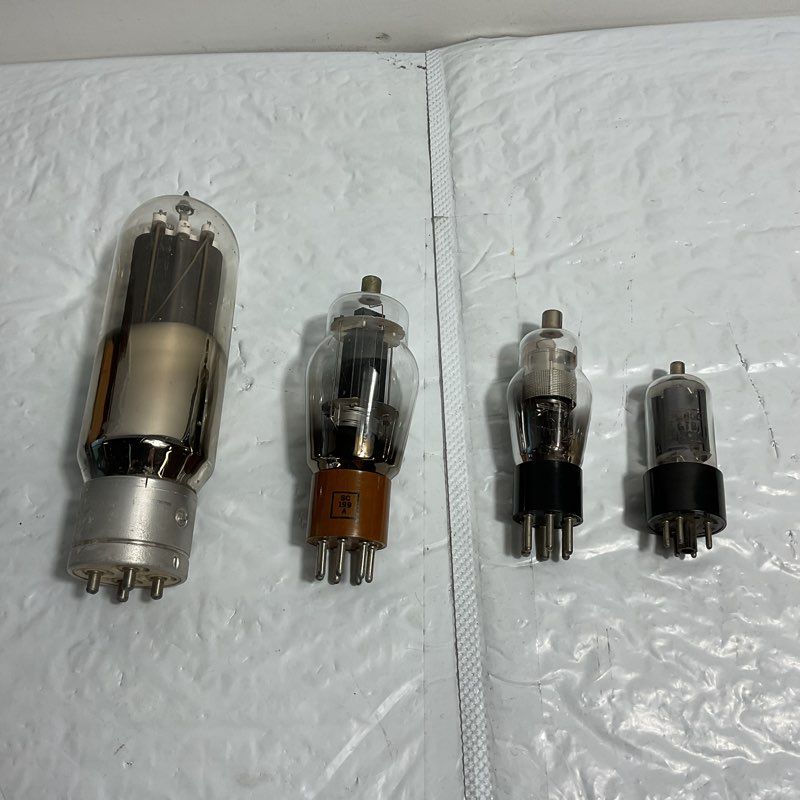 4 Vintage Radio Vacuum Tubes incl. General Electric GL805 (UNTESTED READ DESC.)