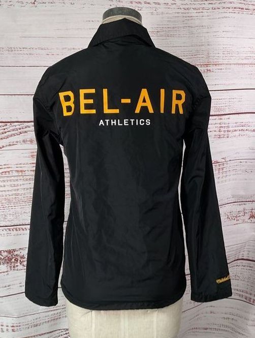 Mitchell & Ness Bel Air Athletics Coaches Jacket Black XS