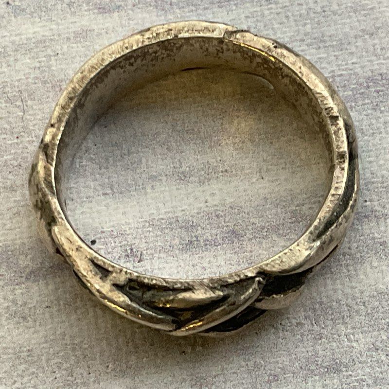 VTG. Modernist Sterling Silver SZ 4.75 Ring- 4.48g