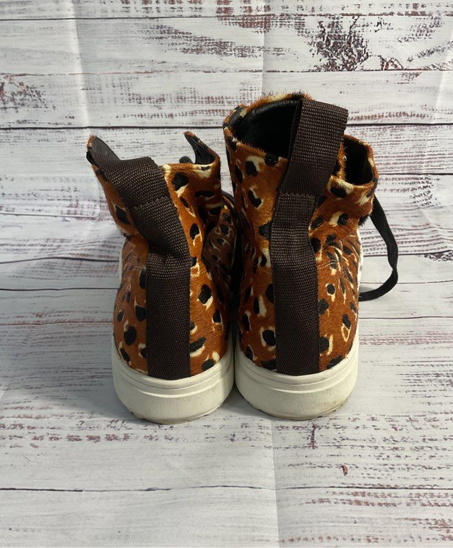 Women's Intentionally Blank Brown Cheetah High Top Sneakers Size 42 11.5-12 US