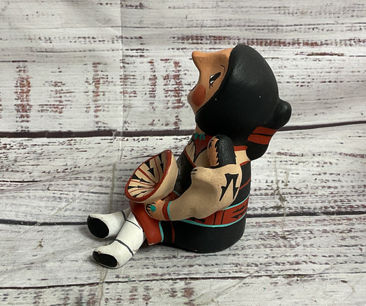 Jemez Pueblo Diane Lucero Native American Storyteller Figurine Multicolor