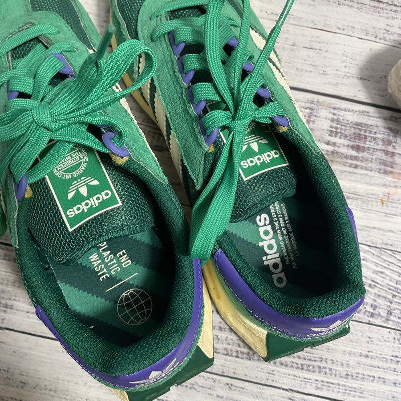 Adidas Retropy E5 Court Green & Purple Athletic Shoe Men's 8.5 US