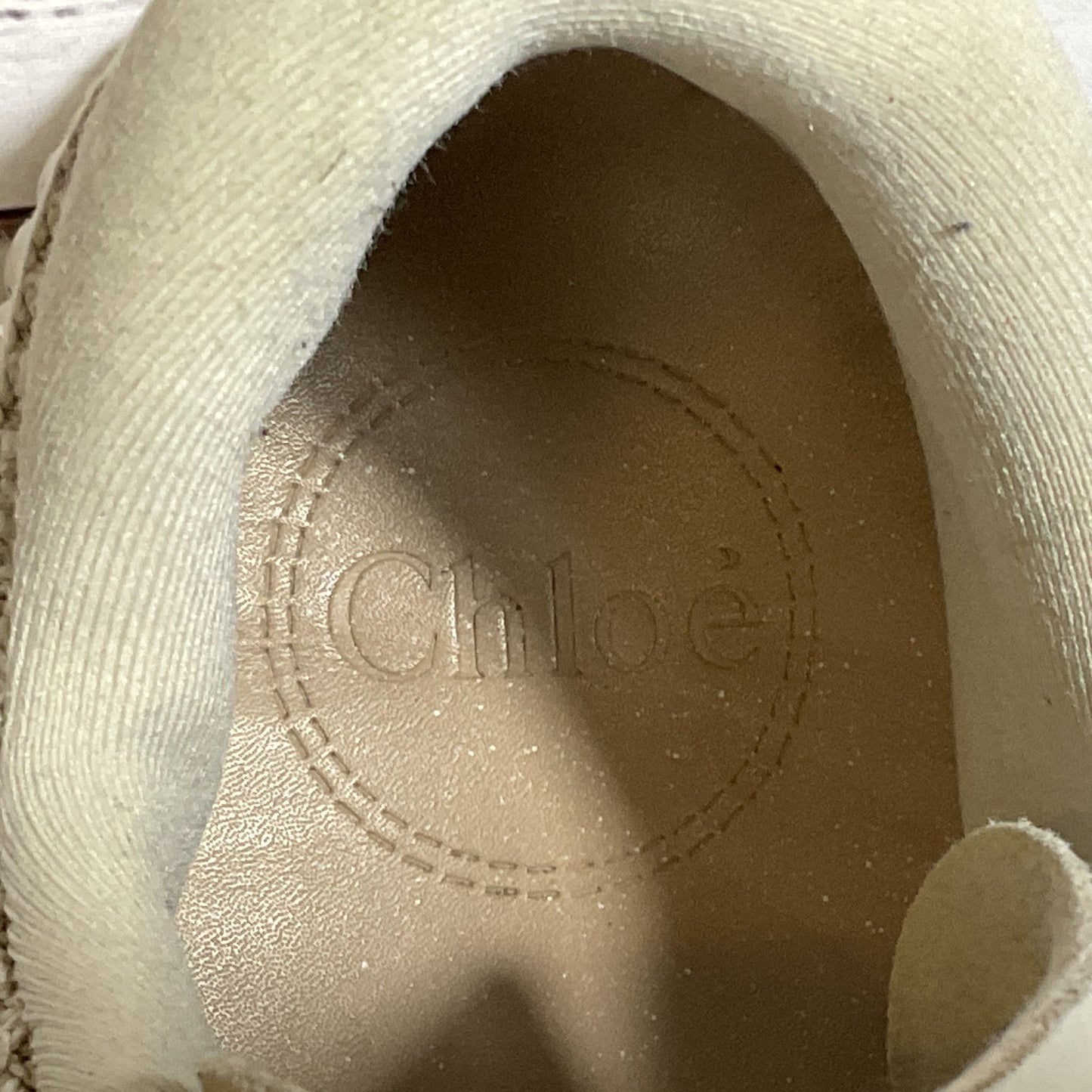 CHLOE Nama Off White Women's Platform Sneakers- SEE MEASUREMENTS