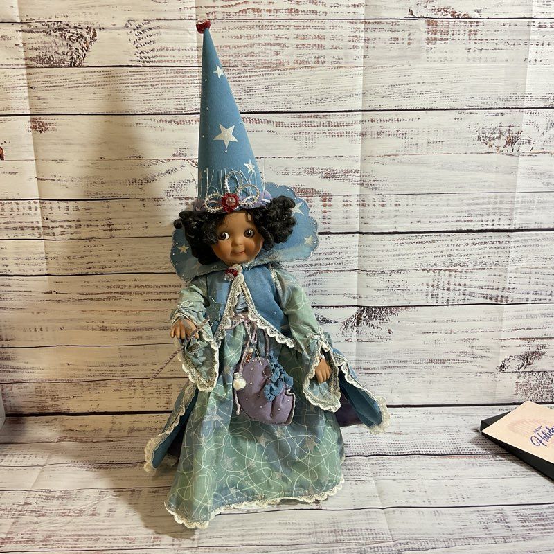 VTG. GLORIA VANDERBILT Sorcerer Wizard Porcelain Doll- 14.5"