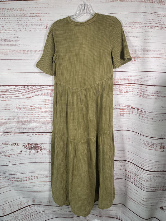 Antropologie Green Short Sleeve Dress NWT - Size XS