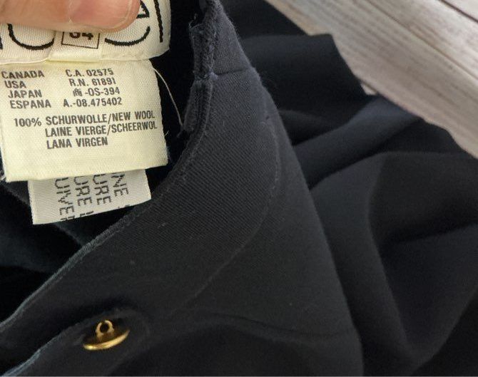 Women's Vintage Laurel Navy Wool Pants Size 34/XS