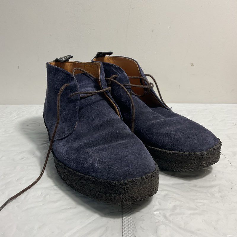 Snyders X Todd Snyder Dark Blue Suede Chukka Boot Men 8.5