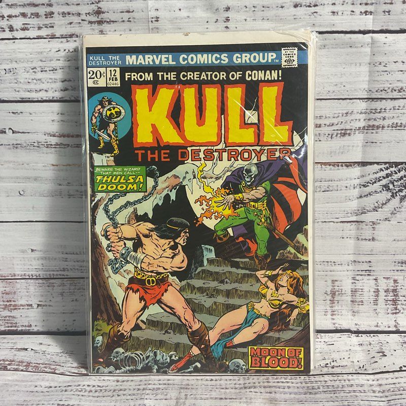 Lot Of 5 Vtg. Kull The Destroyer #5 7 8 16 12 Marvel Comics Ungraded