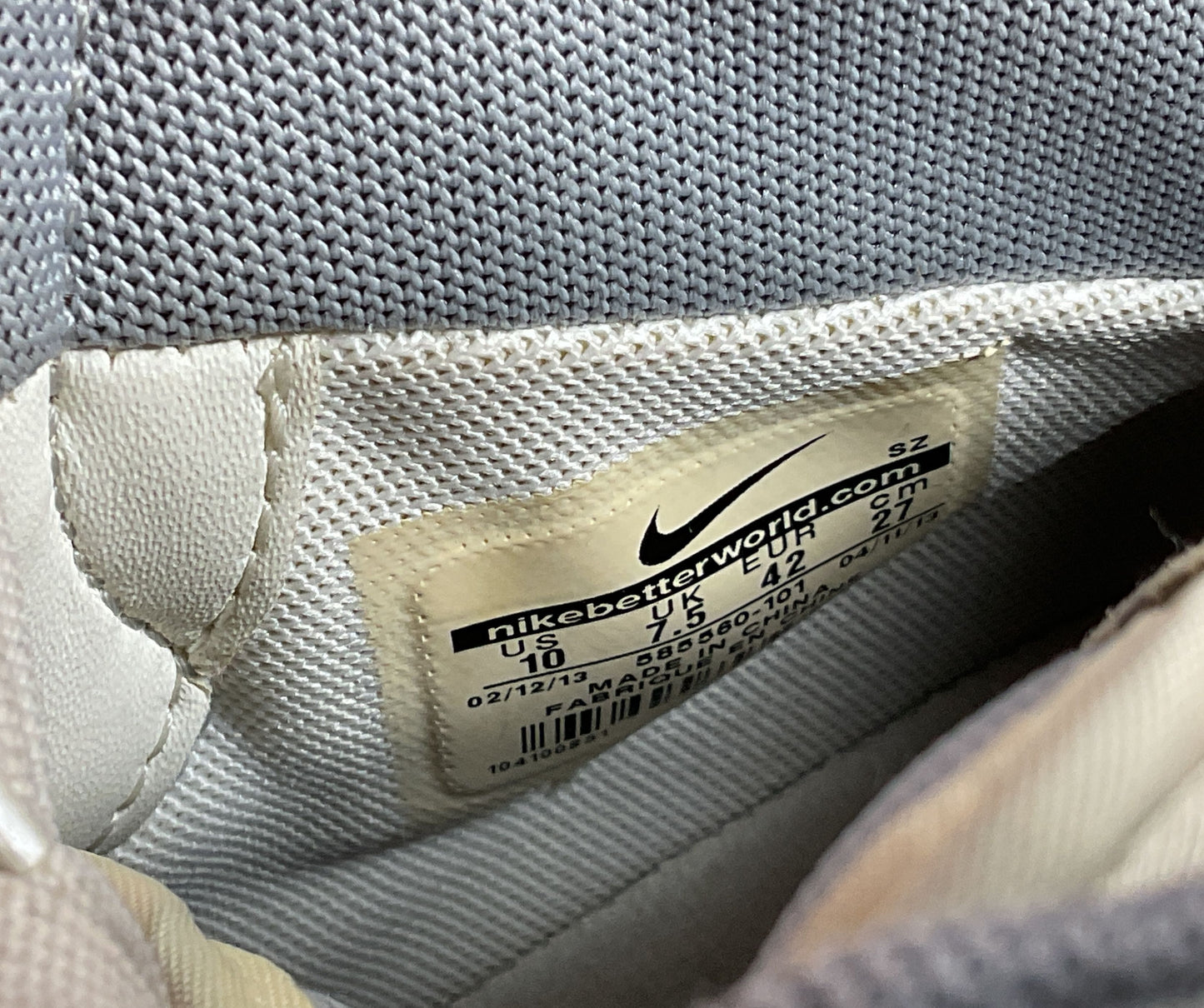 Nike Dunk Sky Hi Premium Wedge Sneakers Gray Sail Silver 10