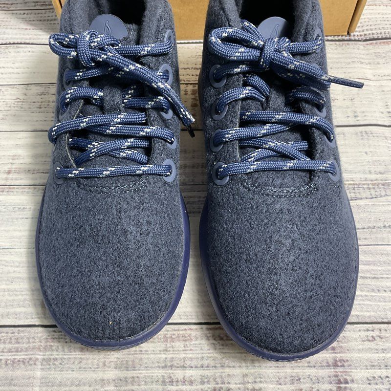 Allbirds Wool Runner-Up Mizzle Hazy Indigo/Rugged Khaki Running Shoes Women's 6