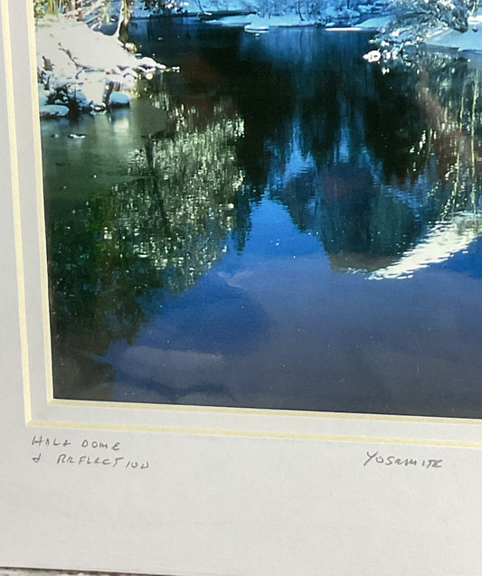 Half Dome & Reflection Photograph Signed by Dan Warsinger