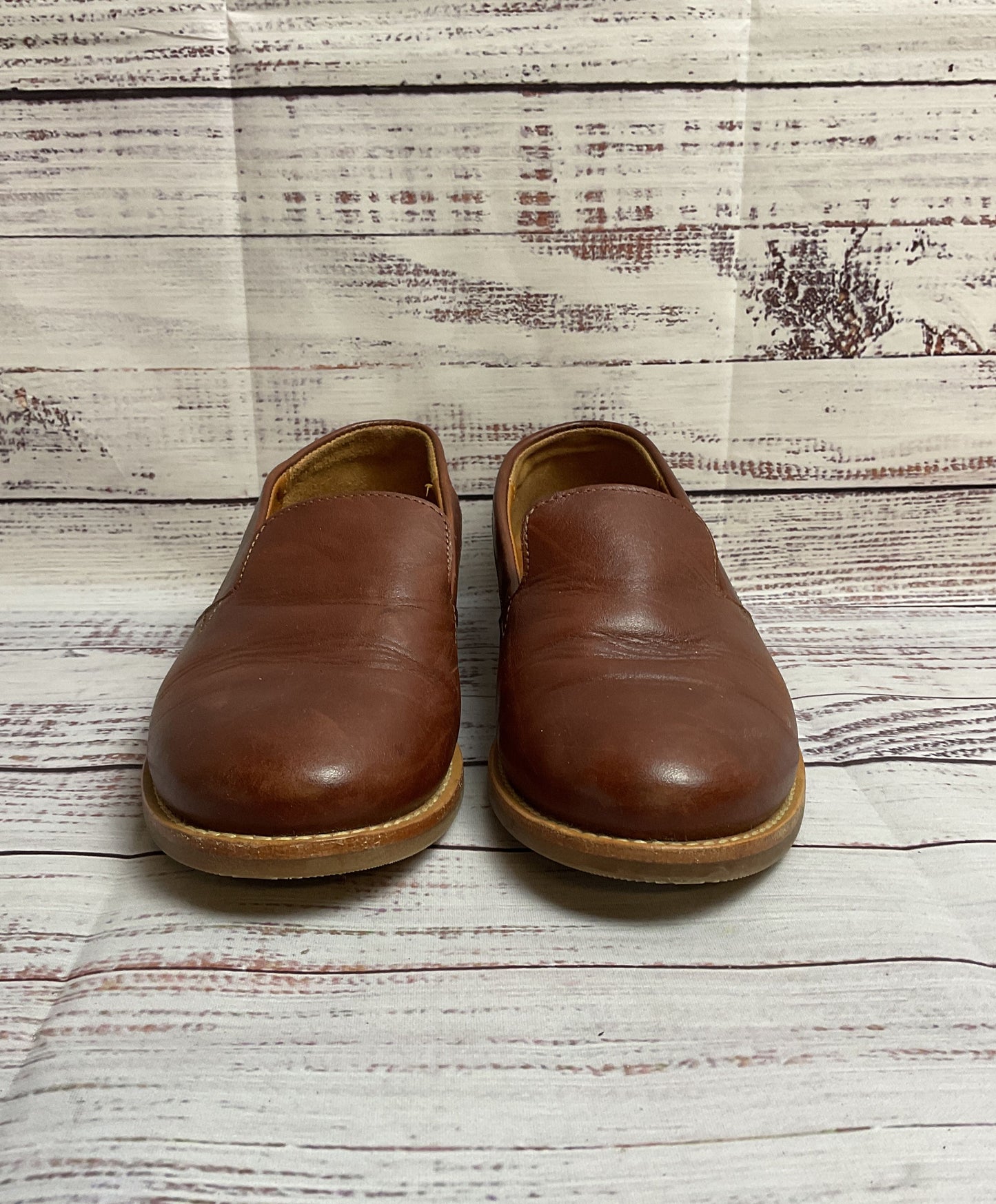 Patina Brown Slip-On Loafer Flat Women 7.5