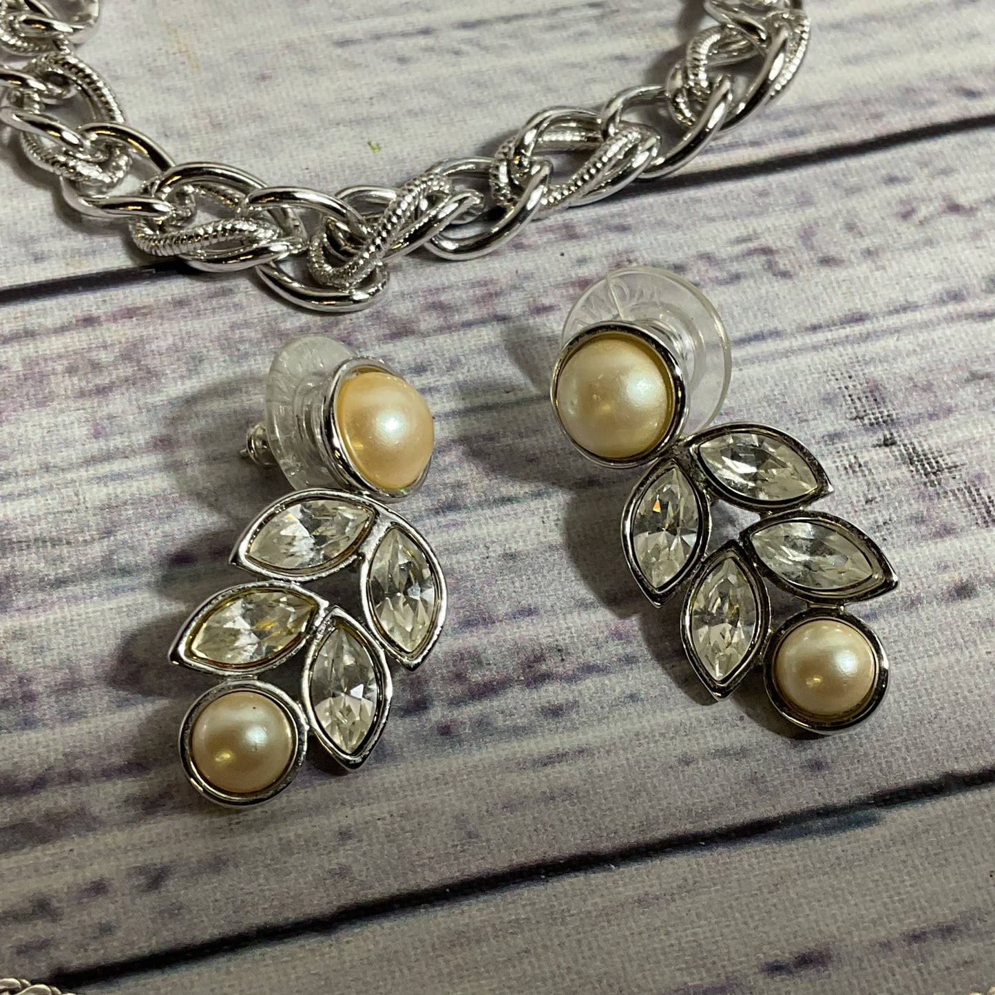 Lot of MONET Chain Necklace, Earrings, Bracelet