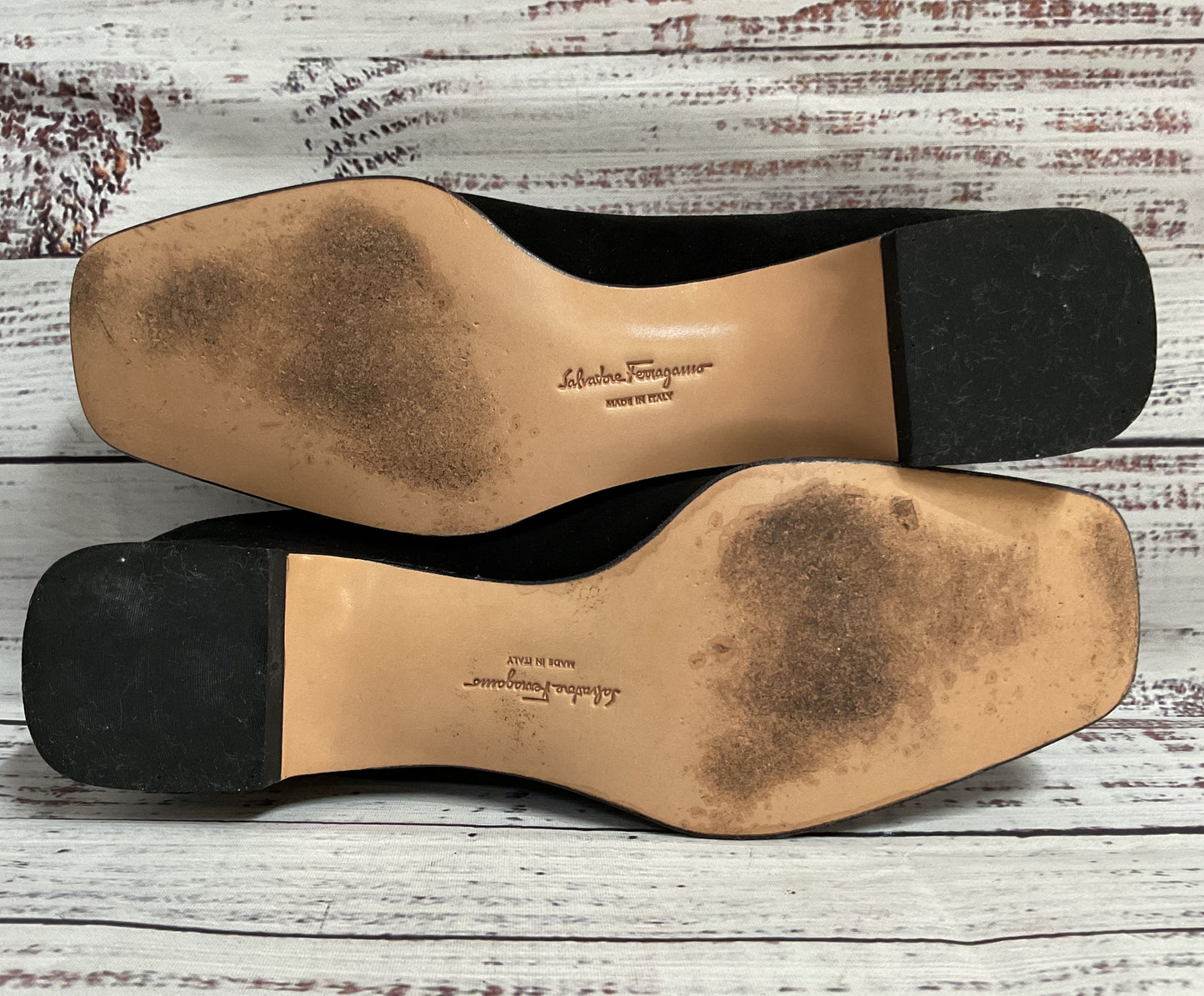 Salvatore Ferragamo Women's Brown Suede Pump Heels Size 5 Made in Italy