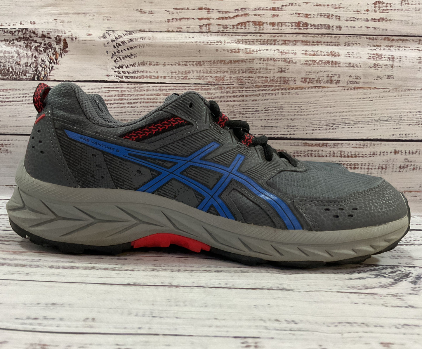 Asics Gel-Venture 9 Boy's Gray Low Top Sneakers Size 6 1014A276