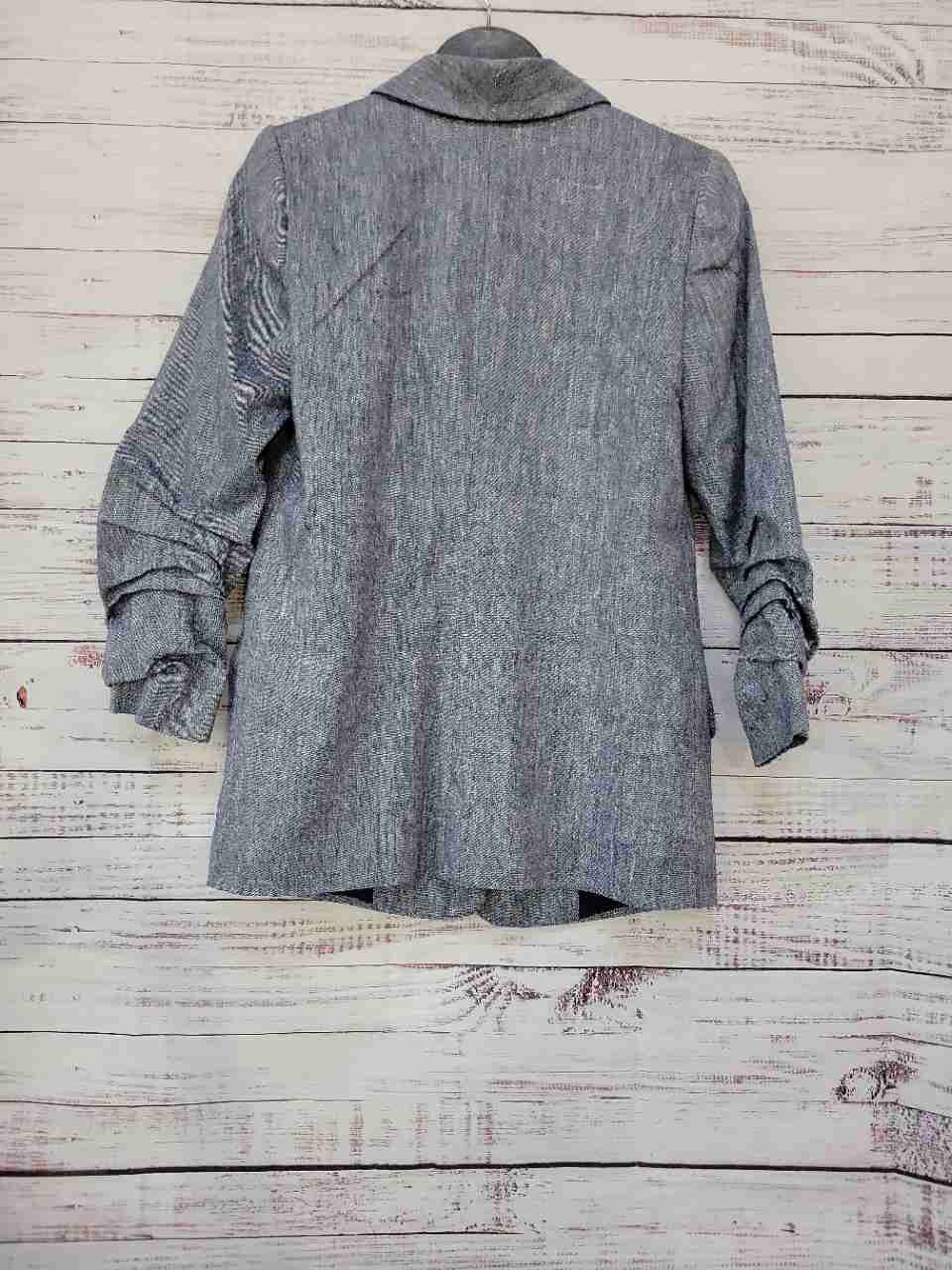 NWT Women's Halogen Blue Jacket w/ruched sleeves Size XXS