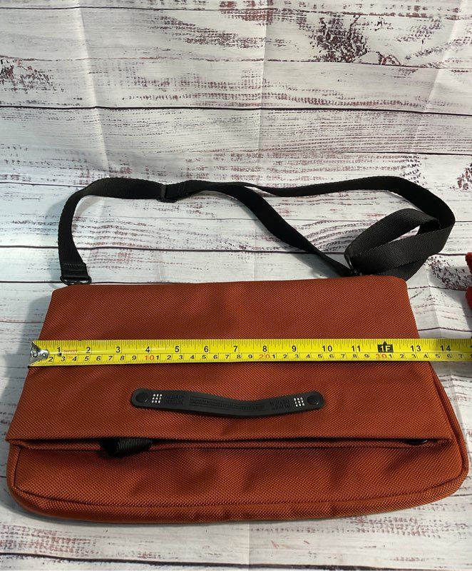 Alifedesign Women's Orange Nylon Convertible Crossbody Bag