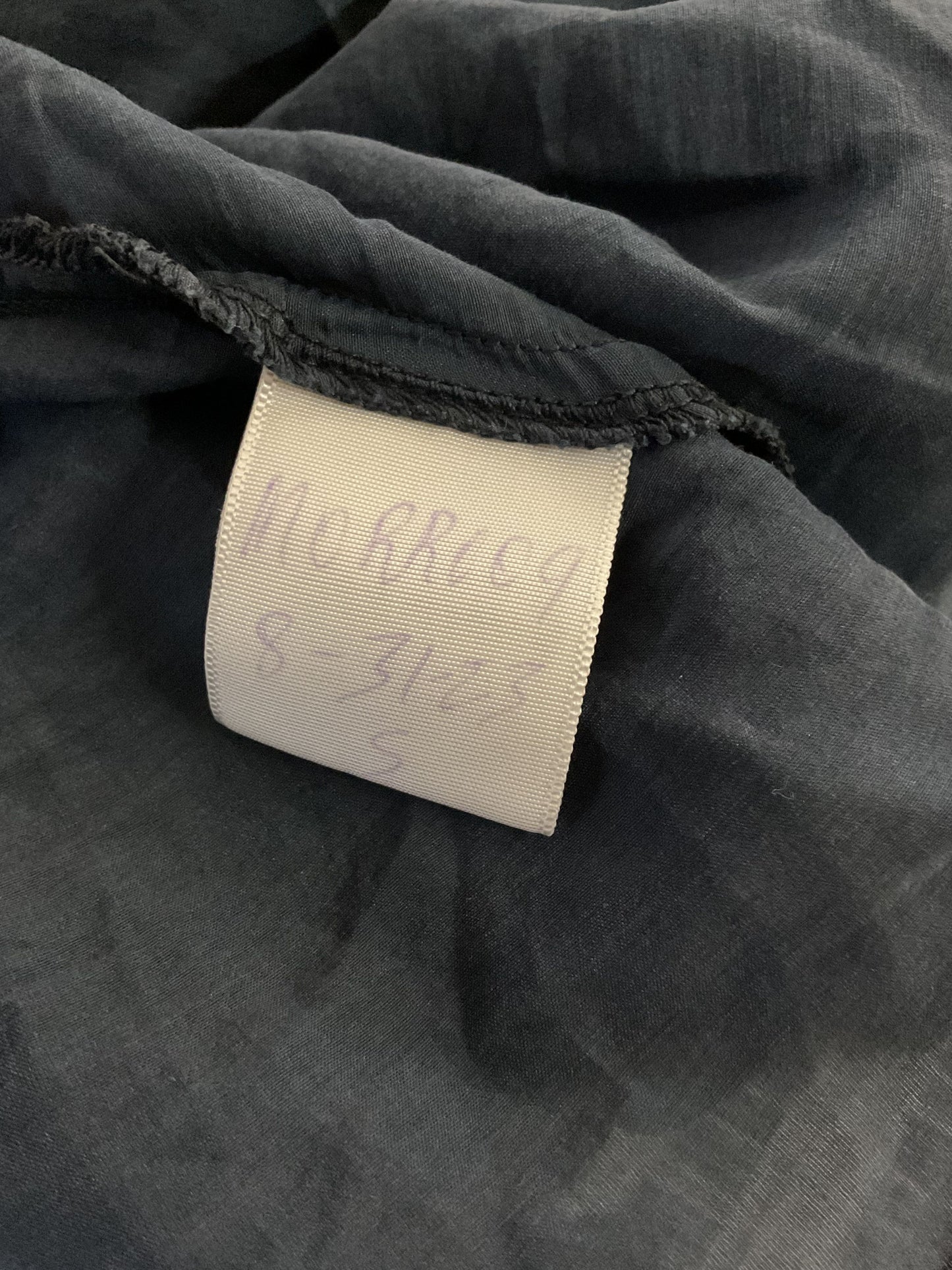 Wyeth Morro Navy Blue Belted Button Front Sample Dress - Size S