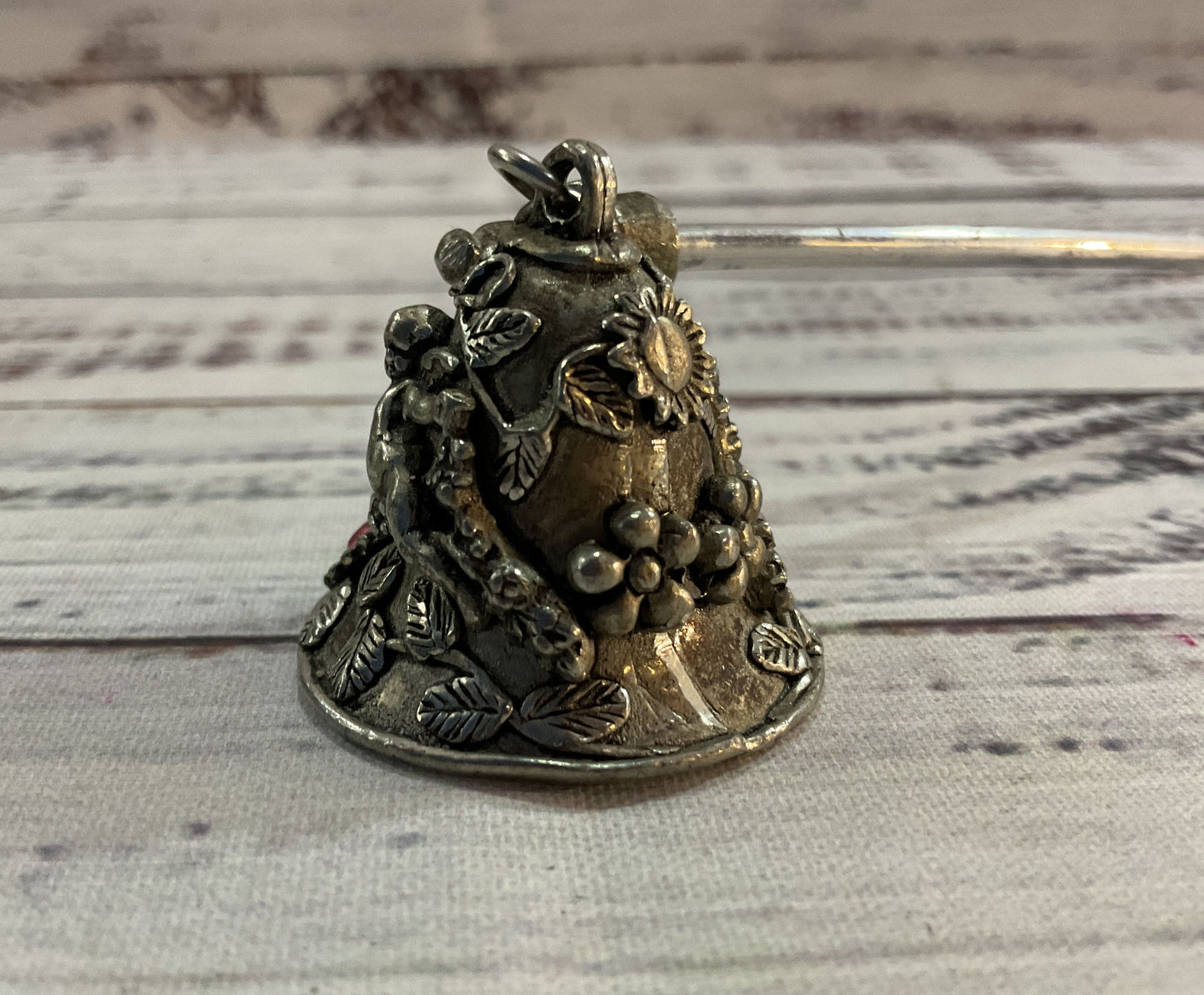 Vintage Comstock Pewter Art Nouveau Cherub Candle Snuffer