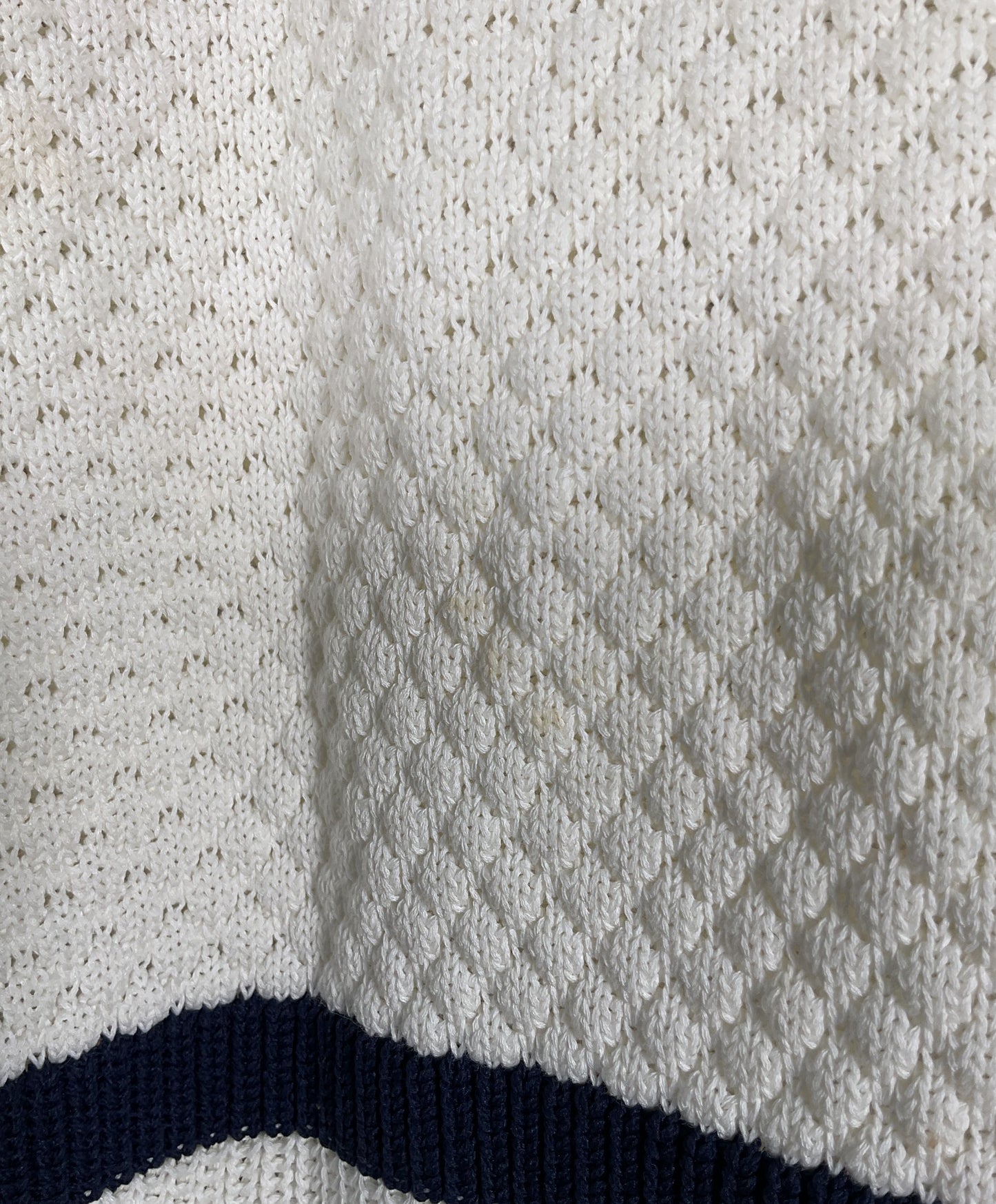 Loma Women's White Cotton Blend Knit Sweater Size XS