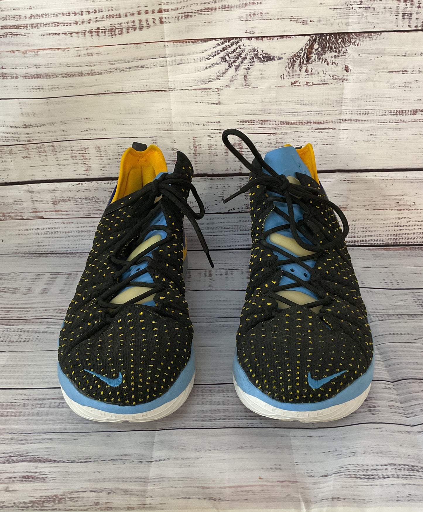 Men's Nike Lebron James 23 Black Blue Sneakers Size 12