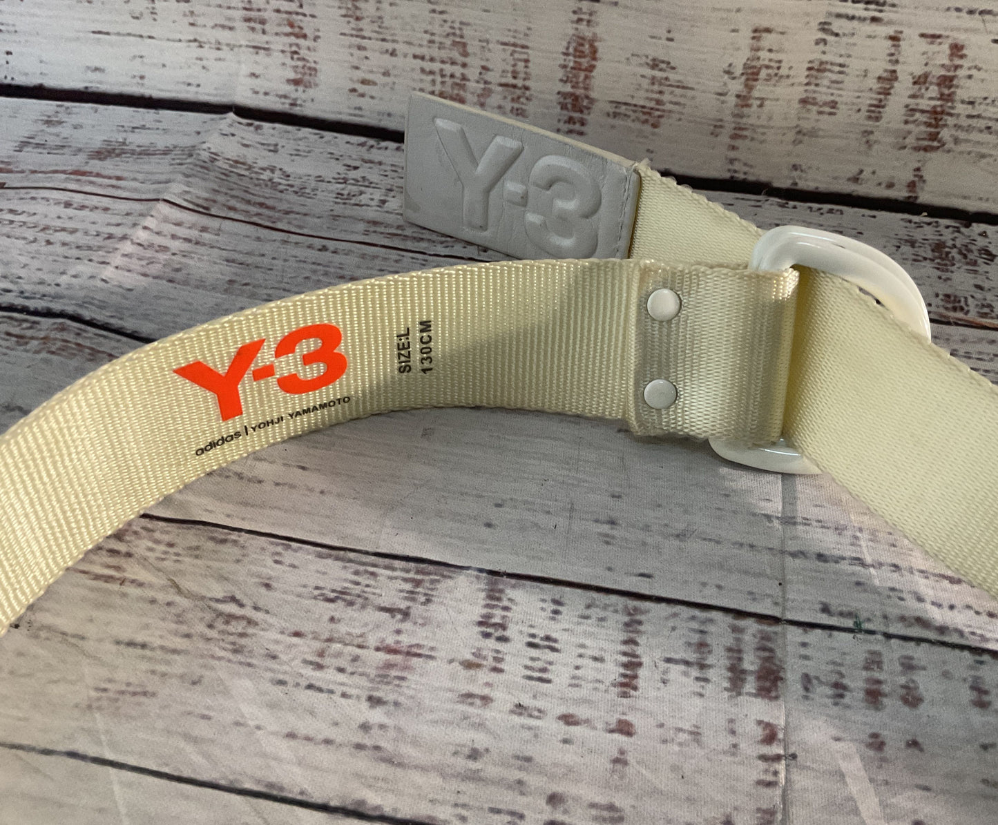 Adidas Yohji Yamamoto Y 3 Nylon 130cm Belt Beige Large