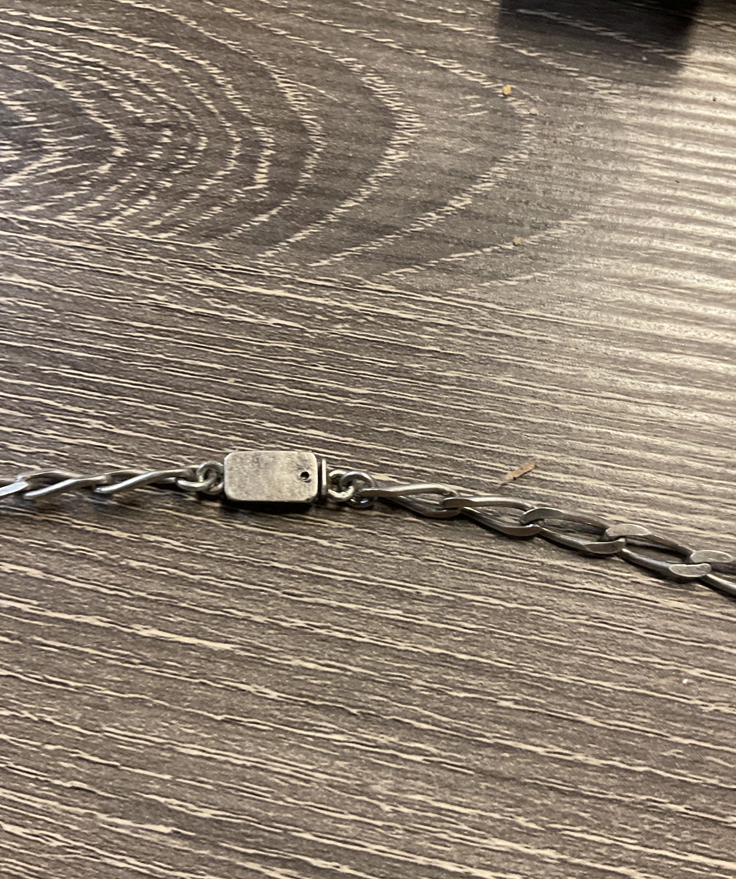 AS IS Mexico Sterling Silver Vintage Necklace with Carnelian Stones