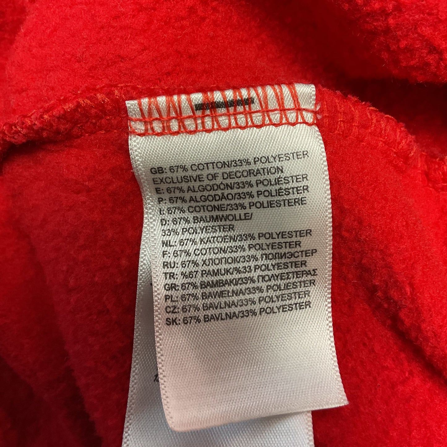 North Face Red Black Logo Draw String Hoodie Jacket - Size M