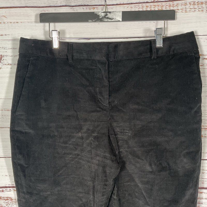Paul Smith Black Corduroy Baby Flare Cropped Trousers Women's Pants - Size 12 US