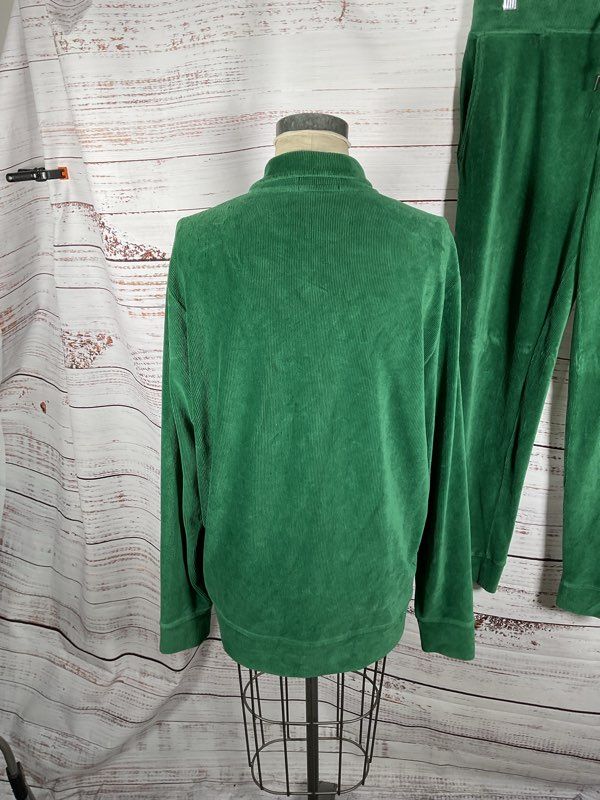 Men's Ralph Lauren Knit Corduroy Jogger Pants M & Sweater XL Set Green