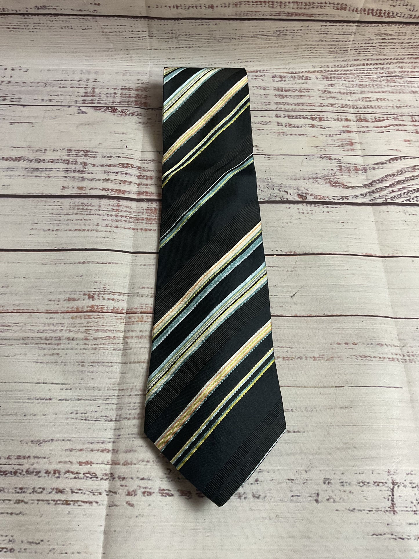 Hugo Boss Black Striped Tie - Size 55"