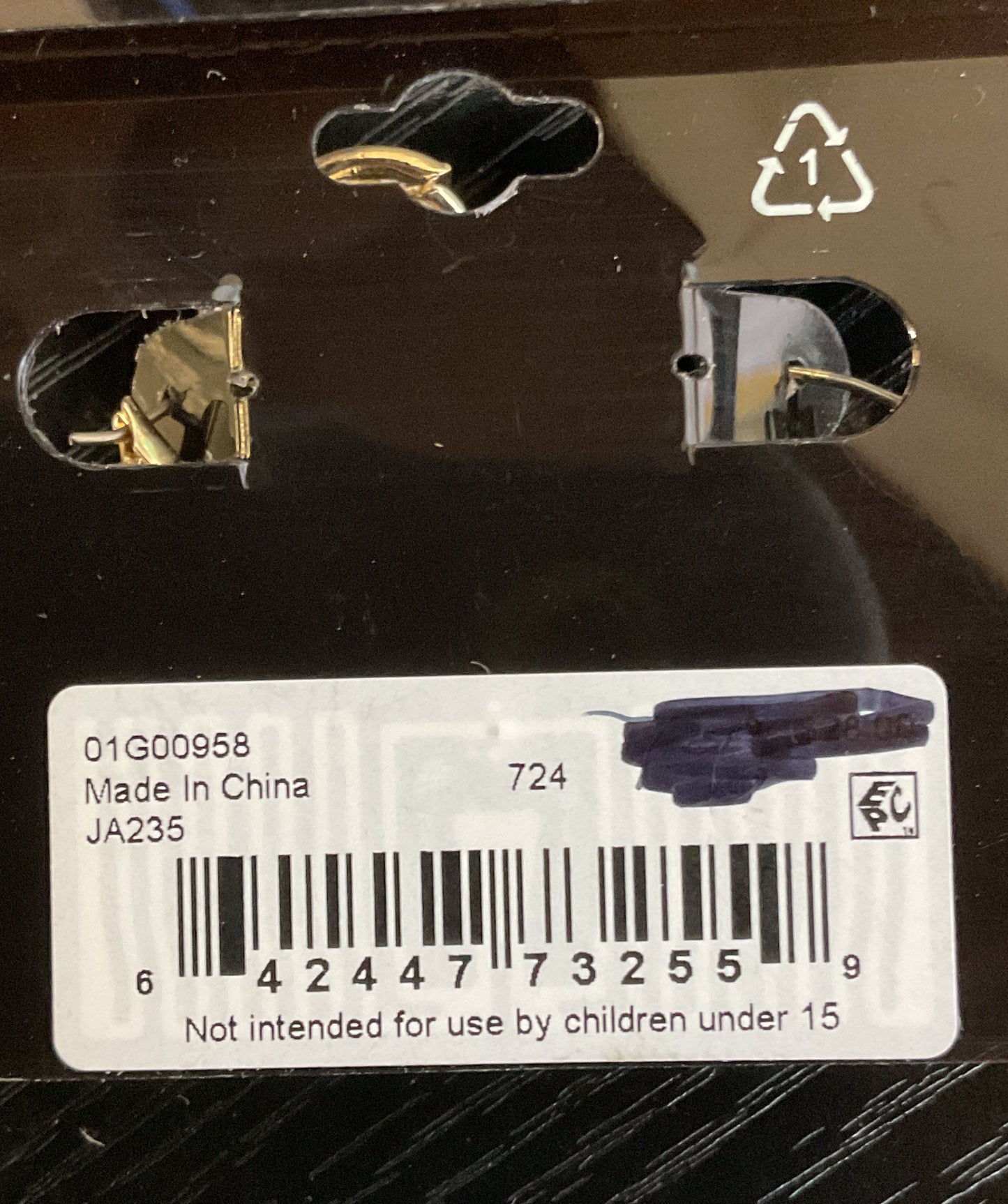 NEW ANNE KLEIN Gold Tone Faux Pearl Dangle Earrings-1.5"