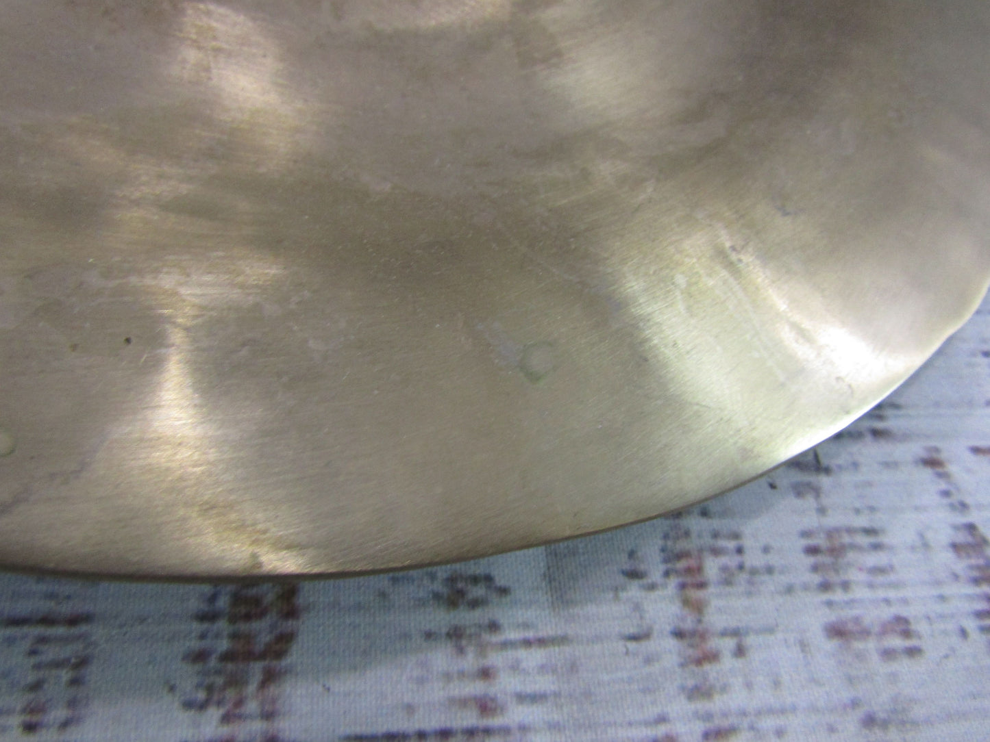 Hammered Brass Decorative Plate
