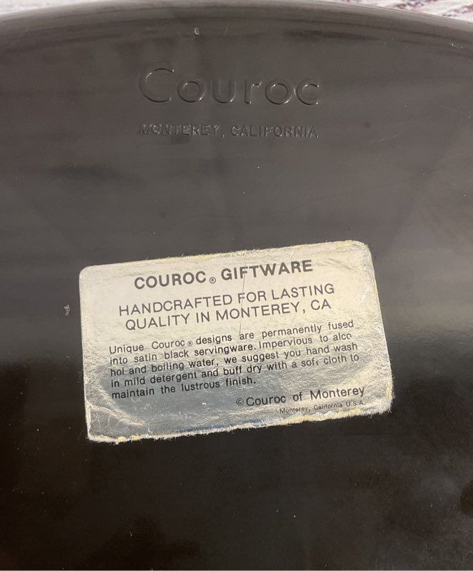 Vintage Mid Century Modern Couroc Of Monterrey Golf Ball Square Tray 8.5"