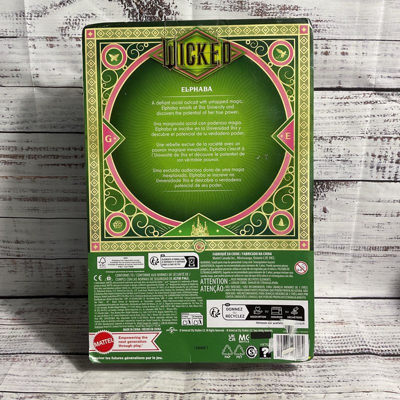 NIB Barbie X Wicked Elphaba The Witch Fashion Doll