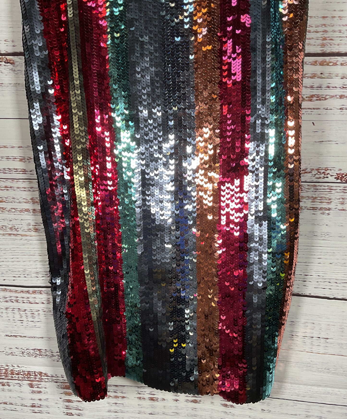 Tanya Taylor Erykah Women's Rainbow Sequin Mini Dress Size 4