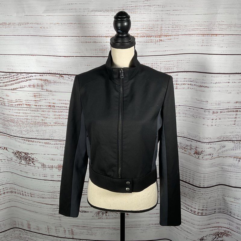 Diesel Gauri Black & Gray Full Zip Jacket Women's Size 38 EU Read Desc.