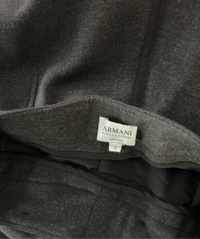 Women's Armani Collezioni Brown Wool Pants Size 2