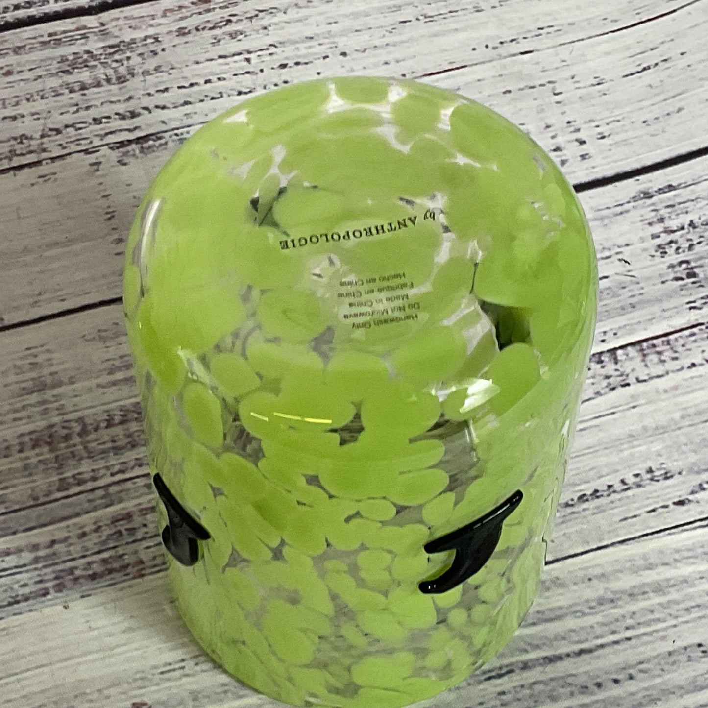 ANTHROPOLOGIE Mystic Icon Confetti Witch's Hat Glass- 4.75"