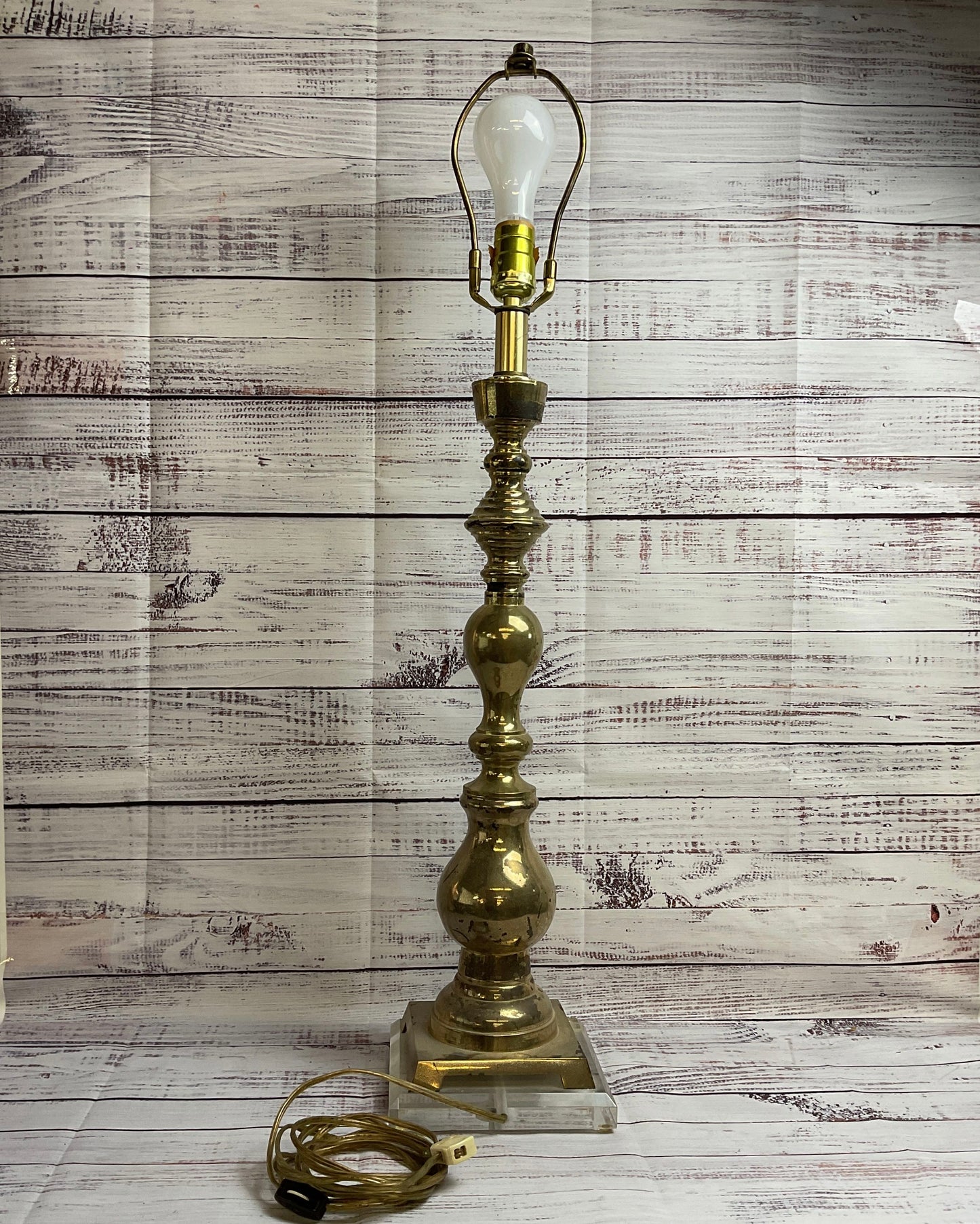 Vintage Custom for Hali-Specht's Lamp On Lucite Acrylic Base